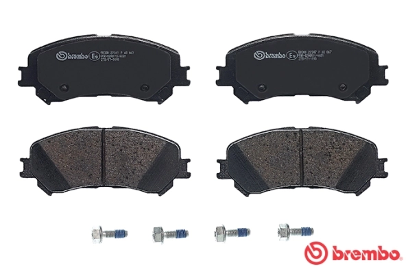 P68067 Brembo Колодки передние