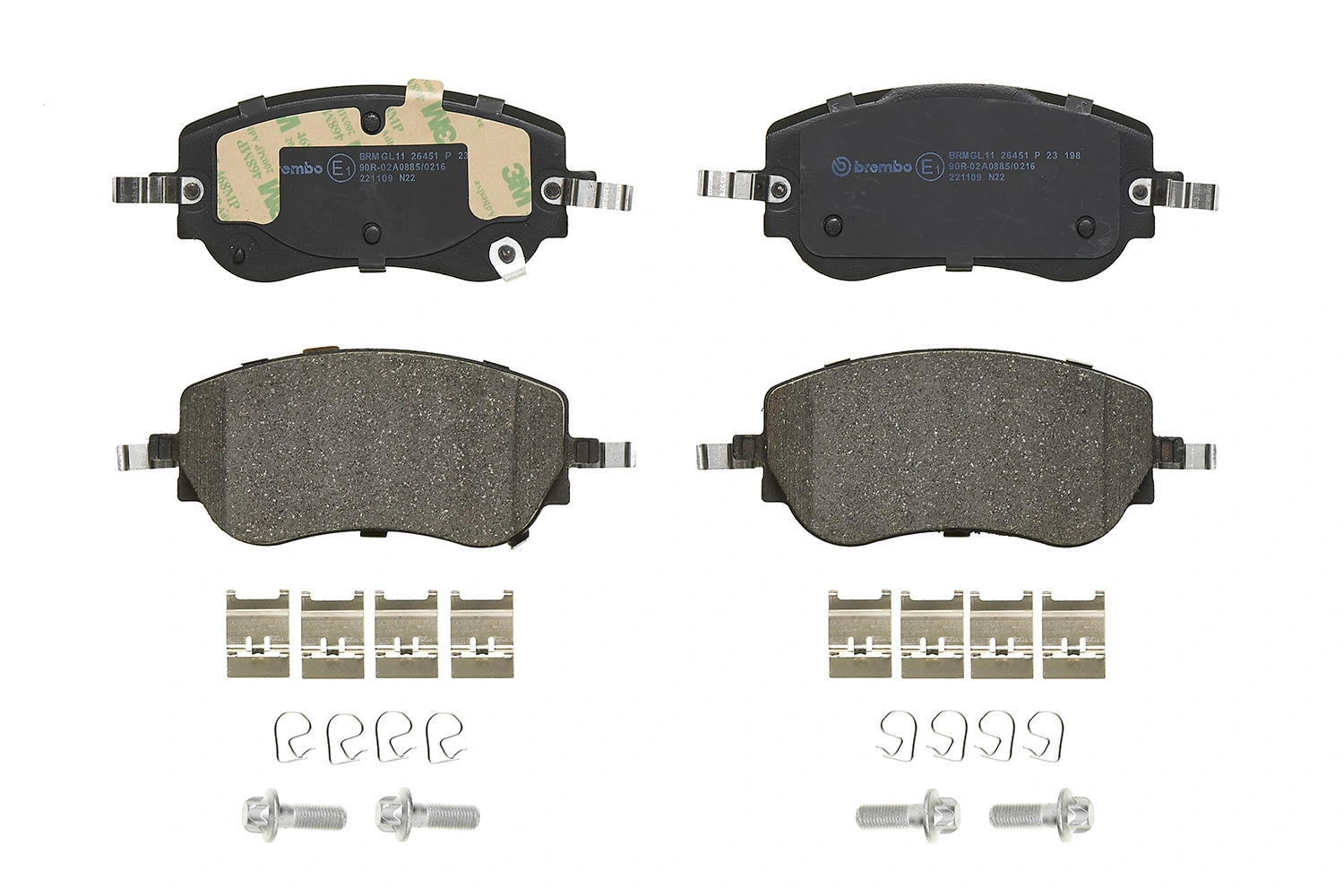 P23198 Brembo Колодки передние