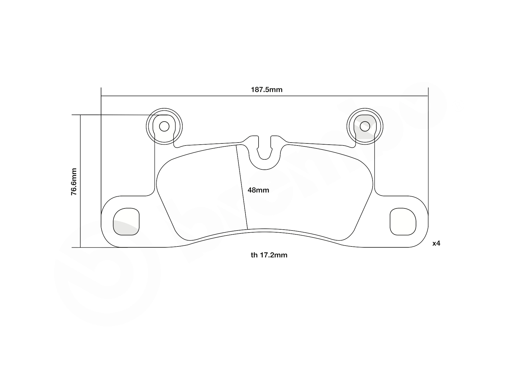 Колодки дисковые  Brembo 07B31547 цена, от 131.78 USD