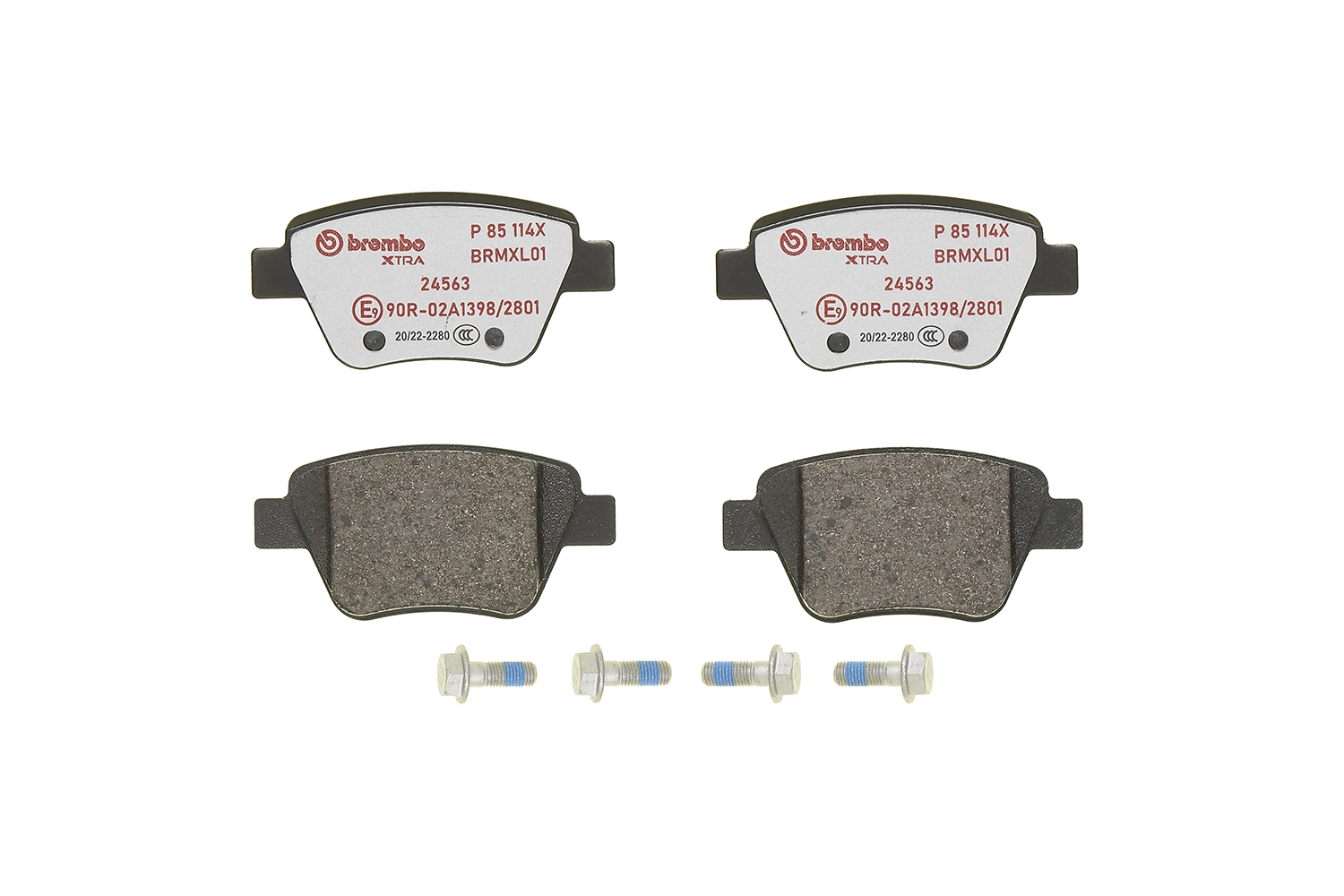 P85114X Brembo Колодки тормозные дисковые комплект