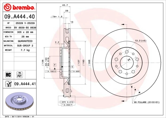 09A44441 Brembo