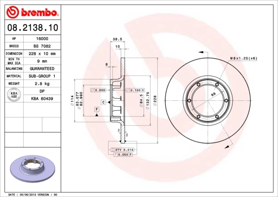 08213810 Brembo