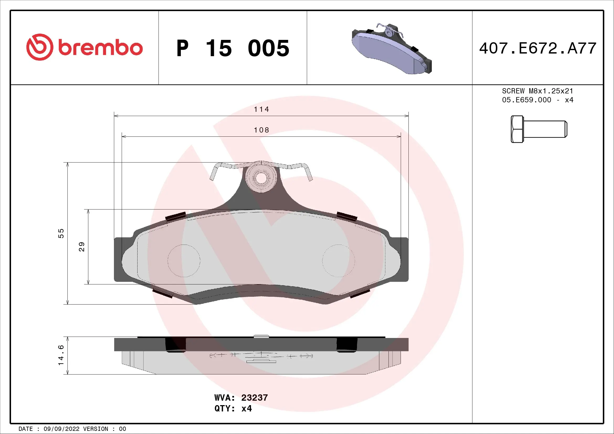 P15005 Brembo