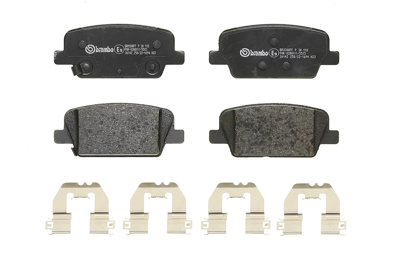 P30118 Brembo Колодки тормозные дисковые комплект