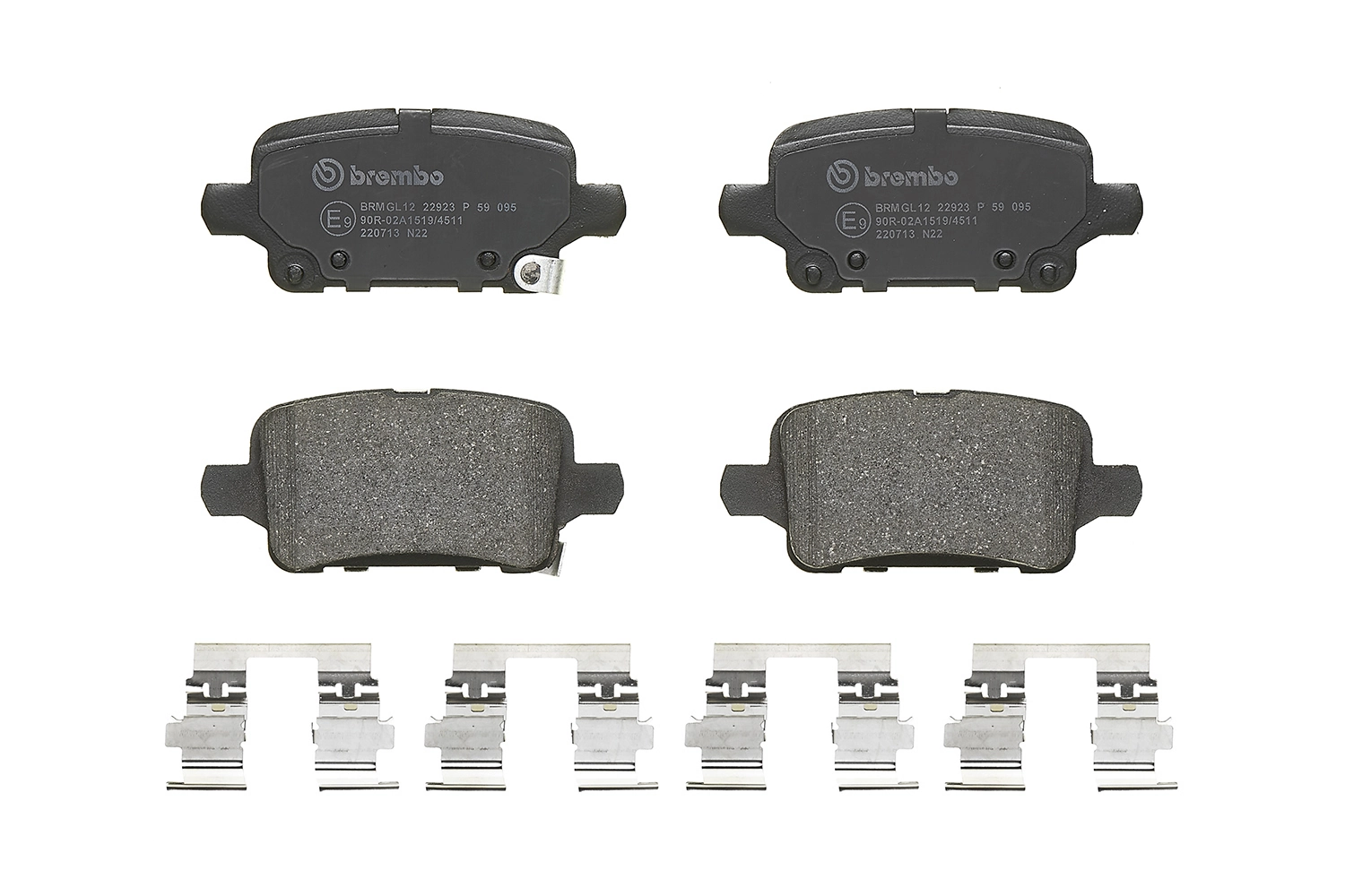 P59095 Brembo Колодки тормозные дисковые комплект