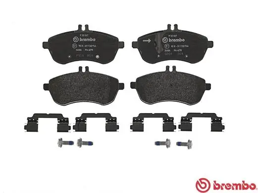 P50067 Brembo Колодки передние