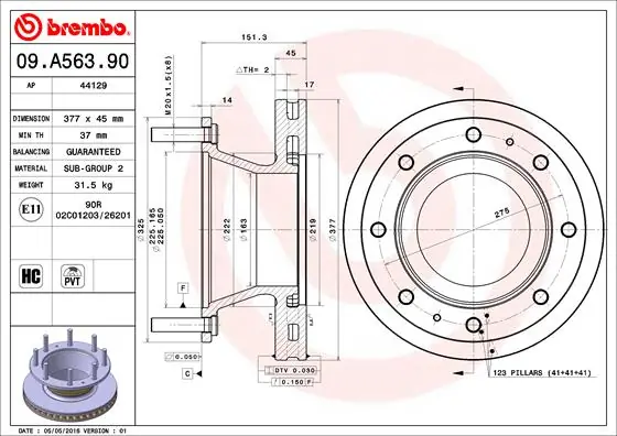 01667800 PE Automotive Дисковый тормоз