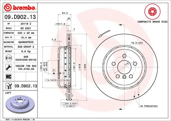 09D90213 Brembo