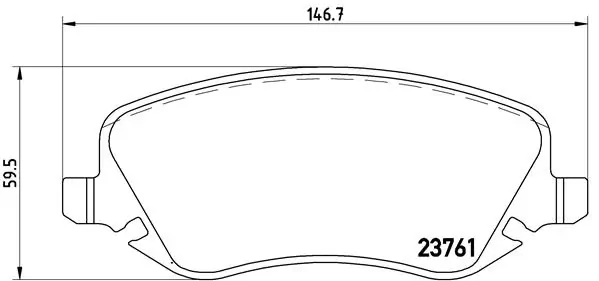 Передние тормозные колодки 9949293 Fiat/Alfa/Lancia