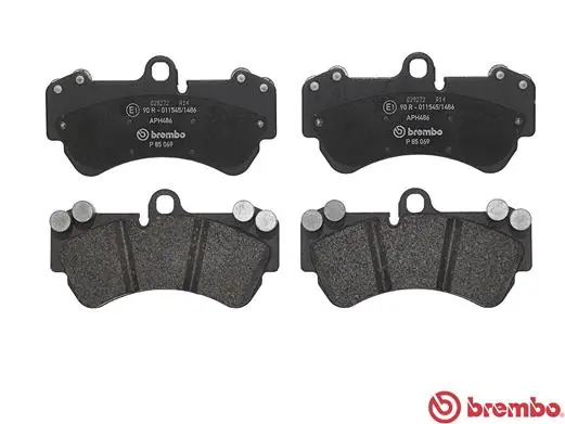 P85069 Brembo Колодки передние