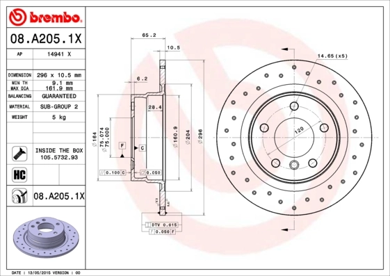 08A2051X Brembo