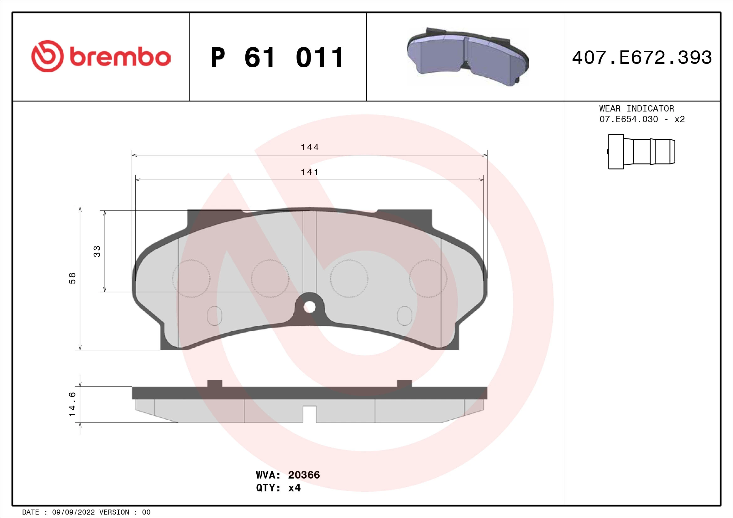 P61011 Brembo