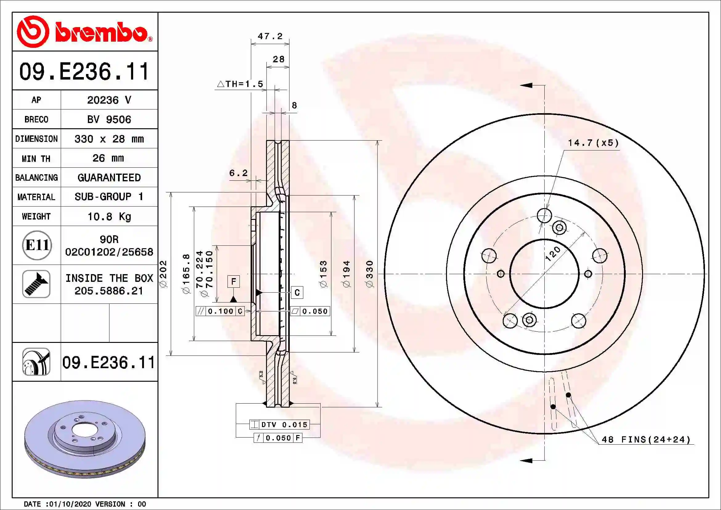 C6F092U Advics Диск тормозной передний