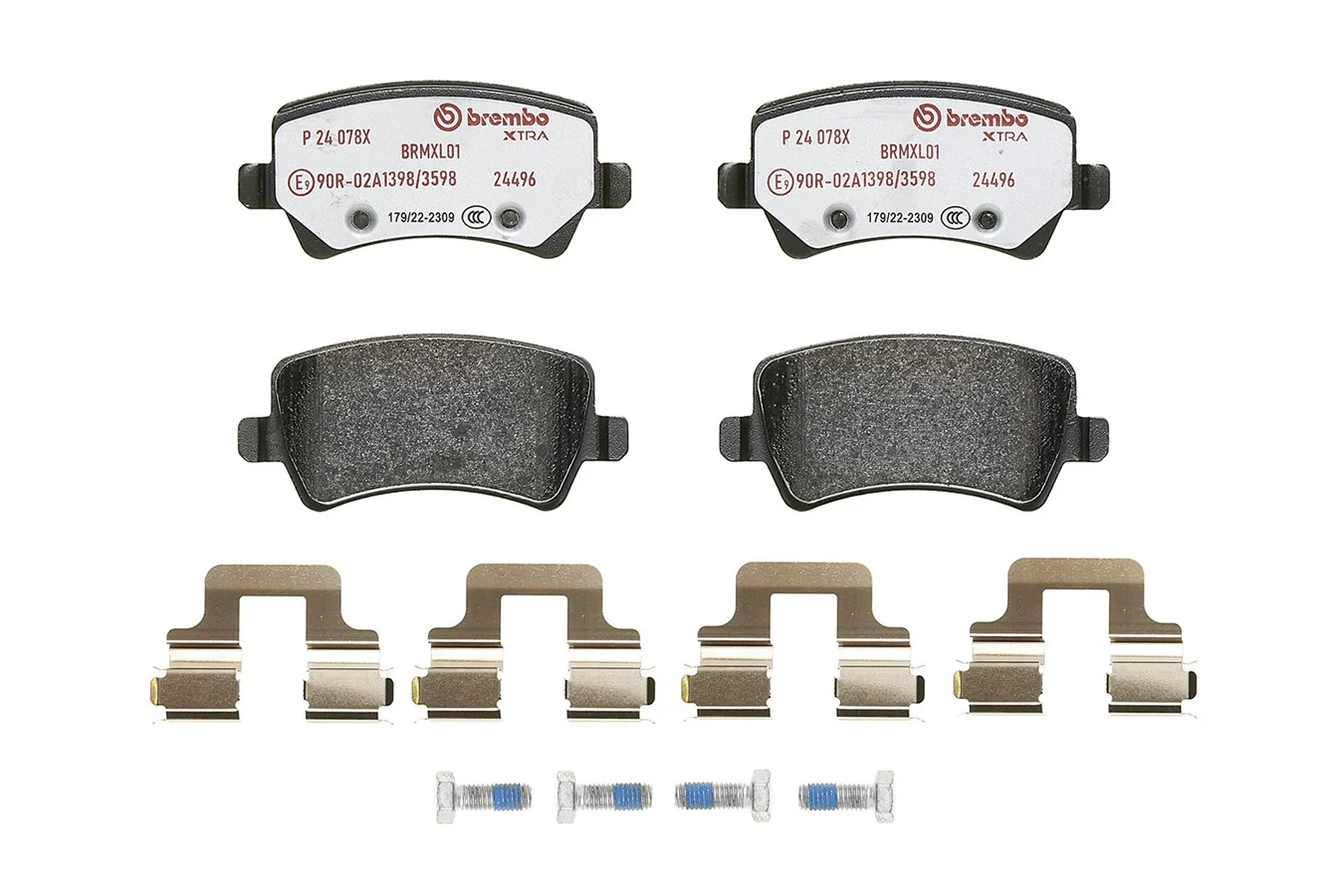 P24078X Brembo Колодки тормозные дисковые комплект