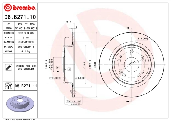 08B27111 Brembo