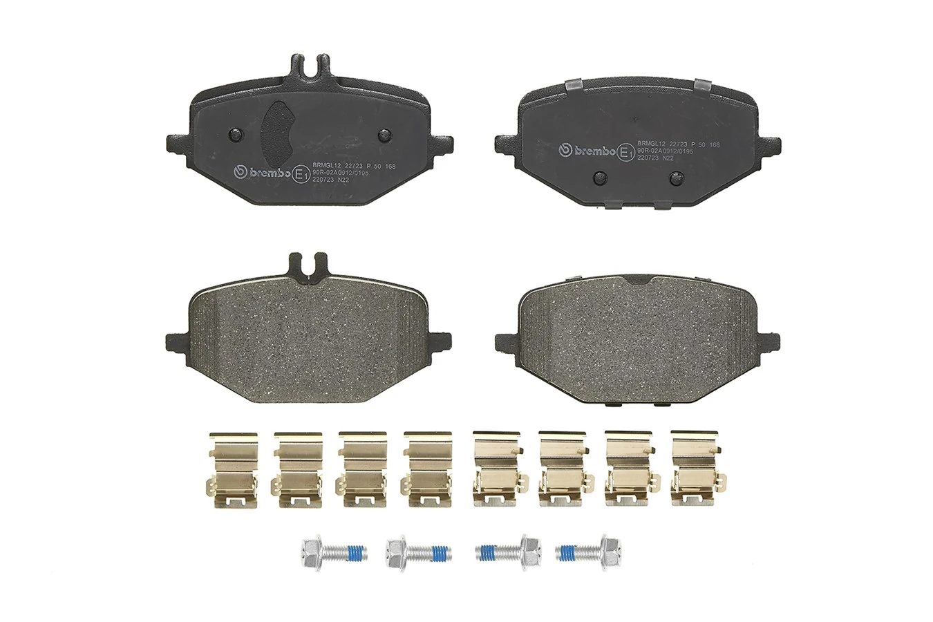 P50168 Brembo Колодки тормозные дисковые комплект