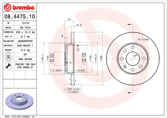 08447510 Brembo