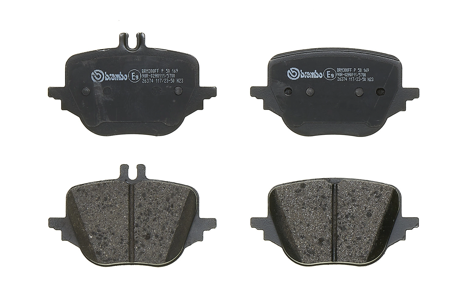 P50169 Brembo Колодки тормозные дисковые комплект