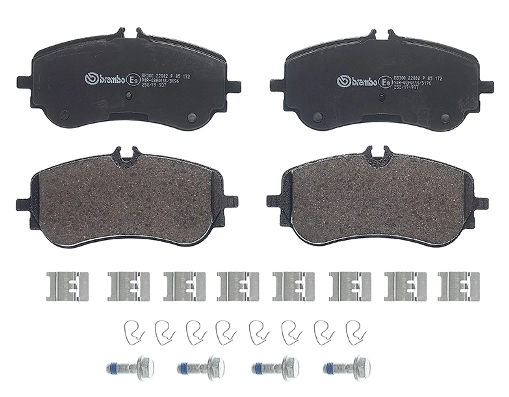 P85172 Brembo Колодки тормозные дисковые комплект