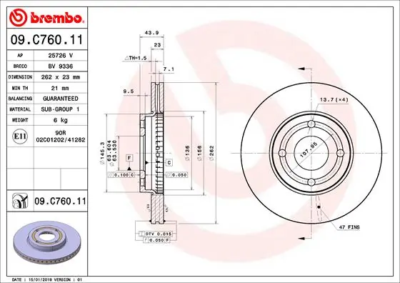 09C76011 Brembo