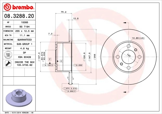 08328820 Brembo