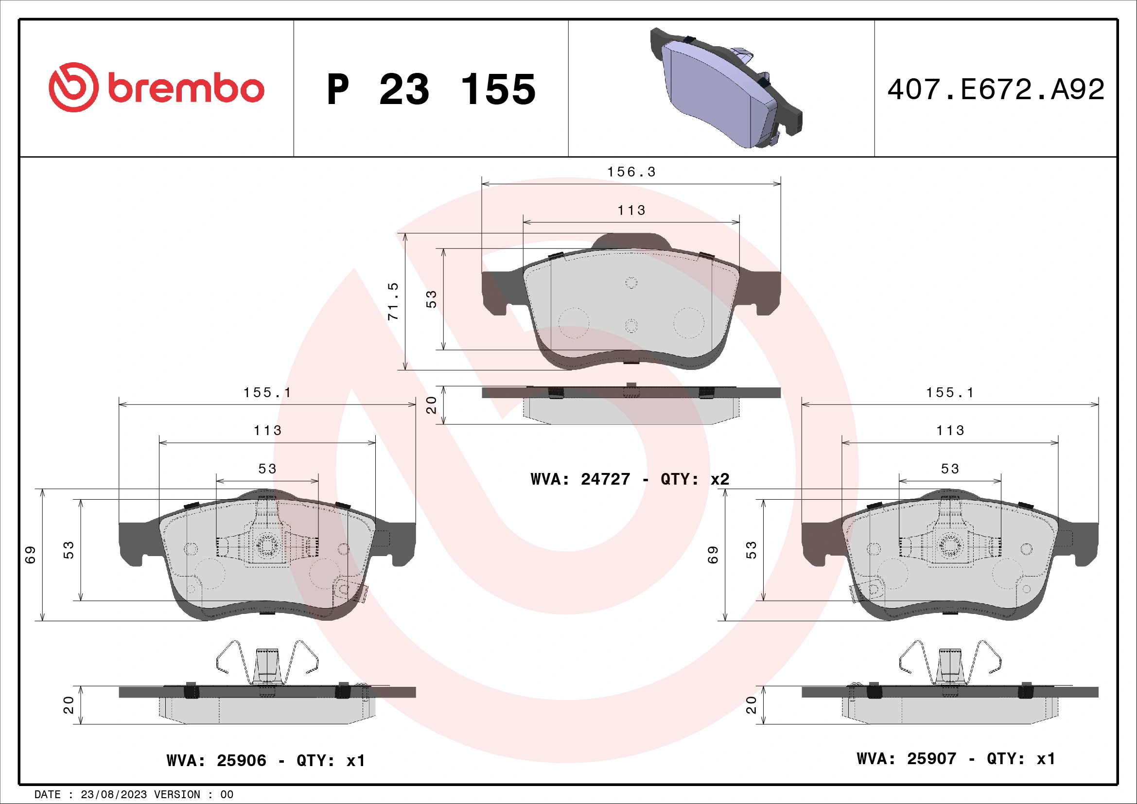 P23155 Brembo