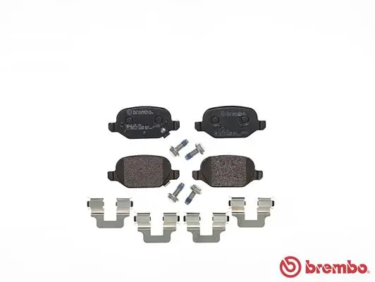 P23151 Brembo Колодки тормозные дисковые комплект