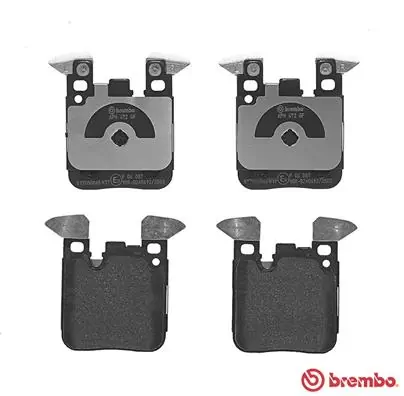 P06087 Brembo Колодки тормозные дисковые комплект