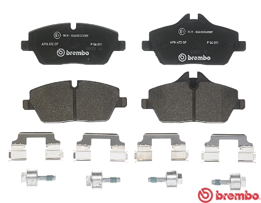 P06091 Brembo Колодки передние