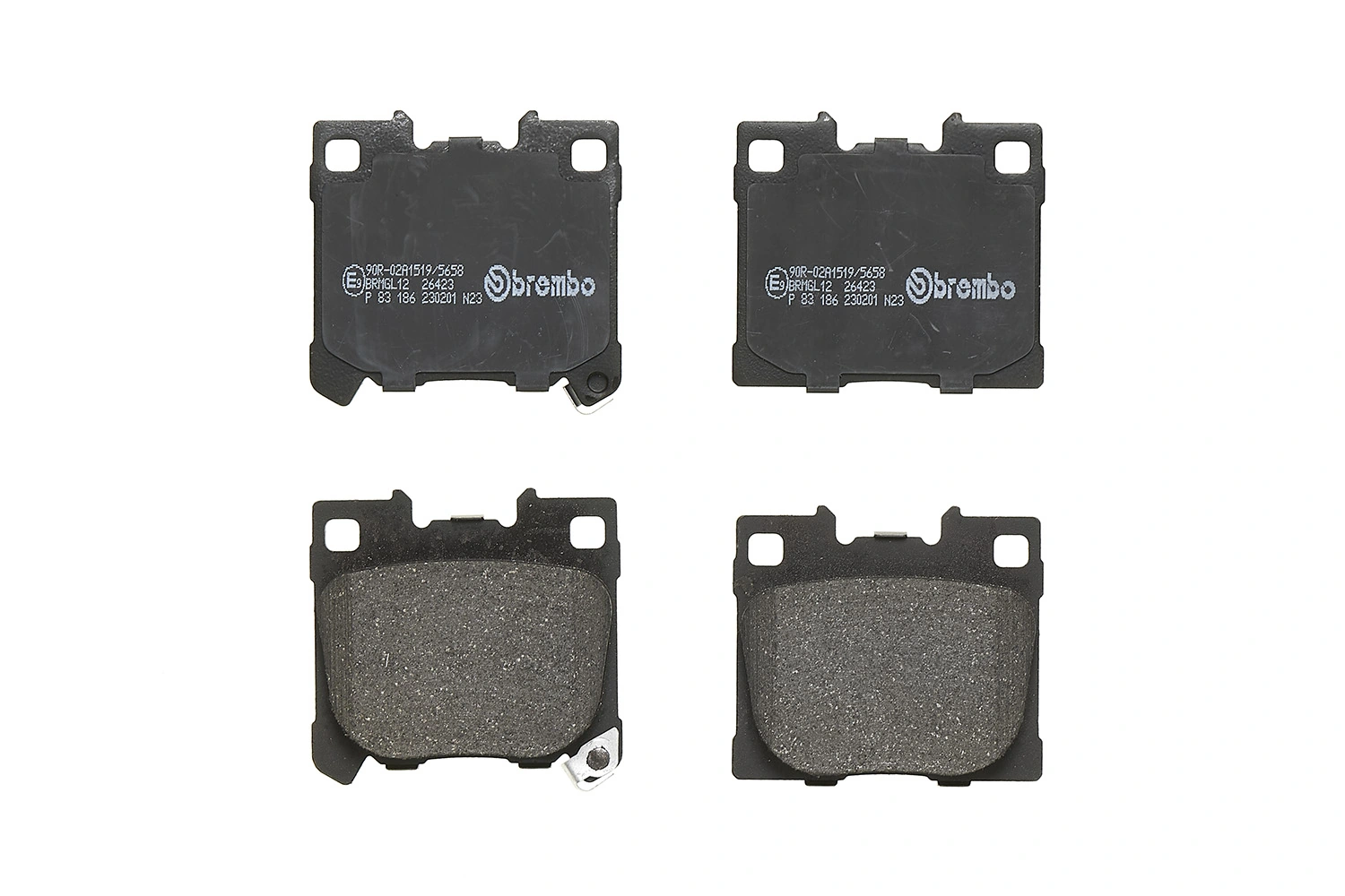 P83186 Brembo Колодки тормозные дисковые комплект