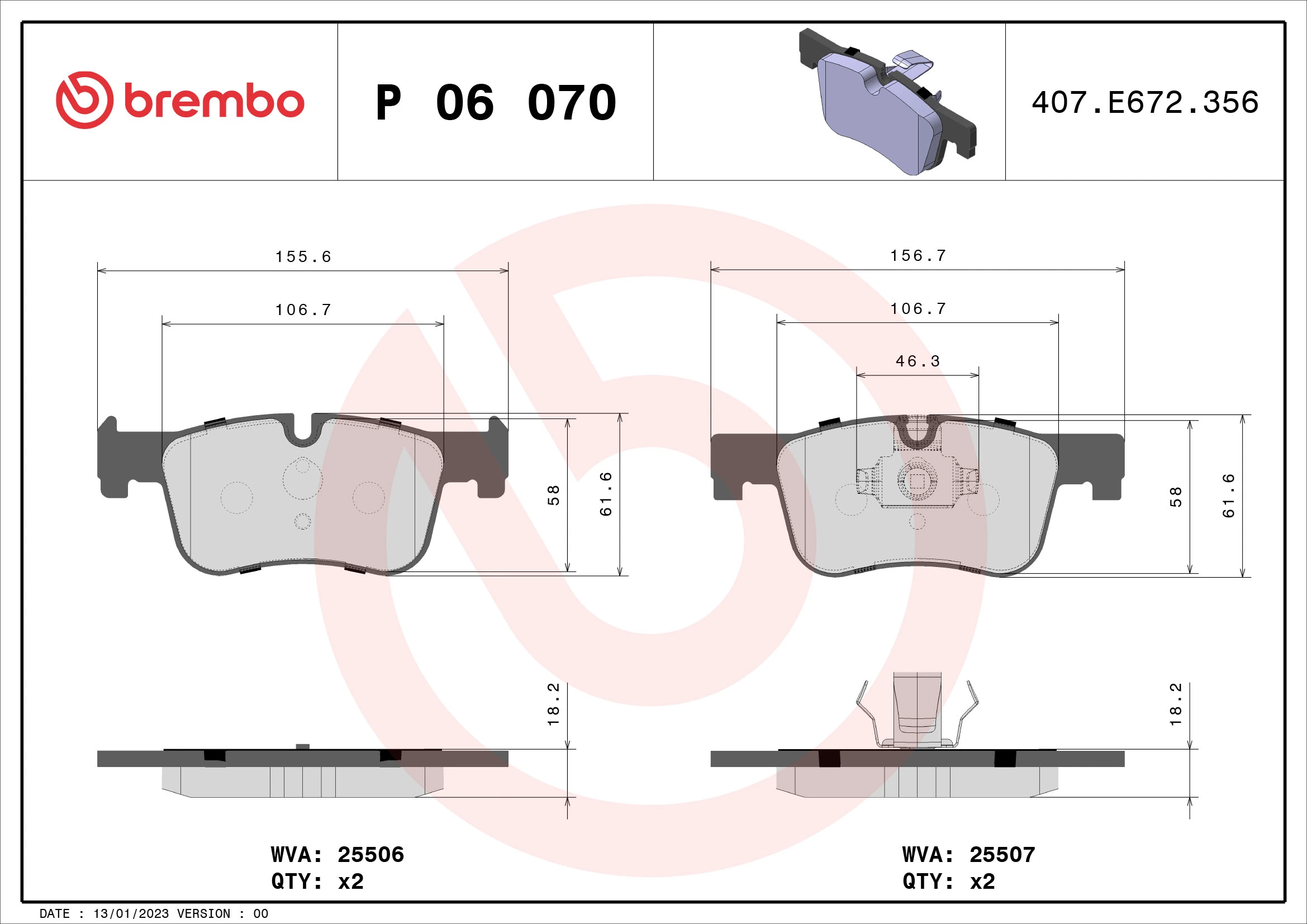 P06070X Brembo