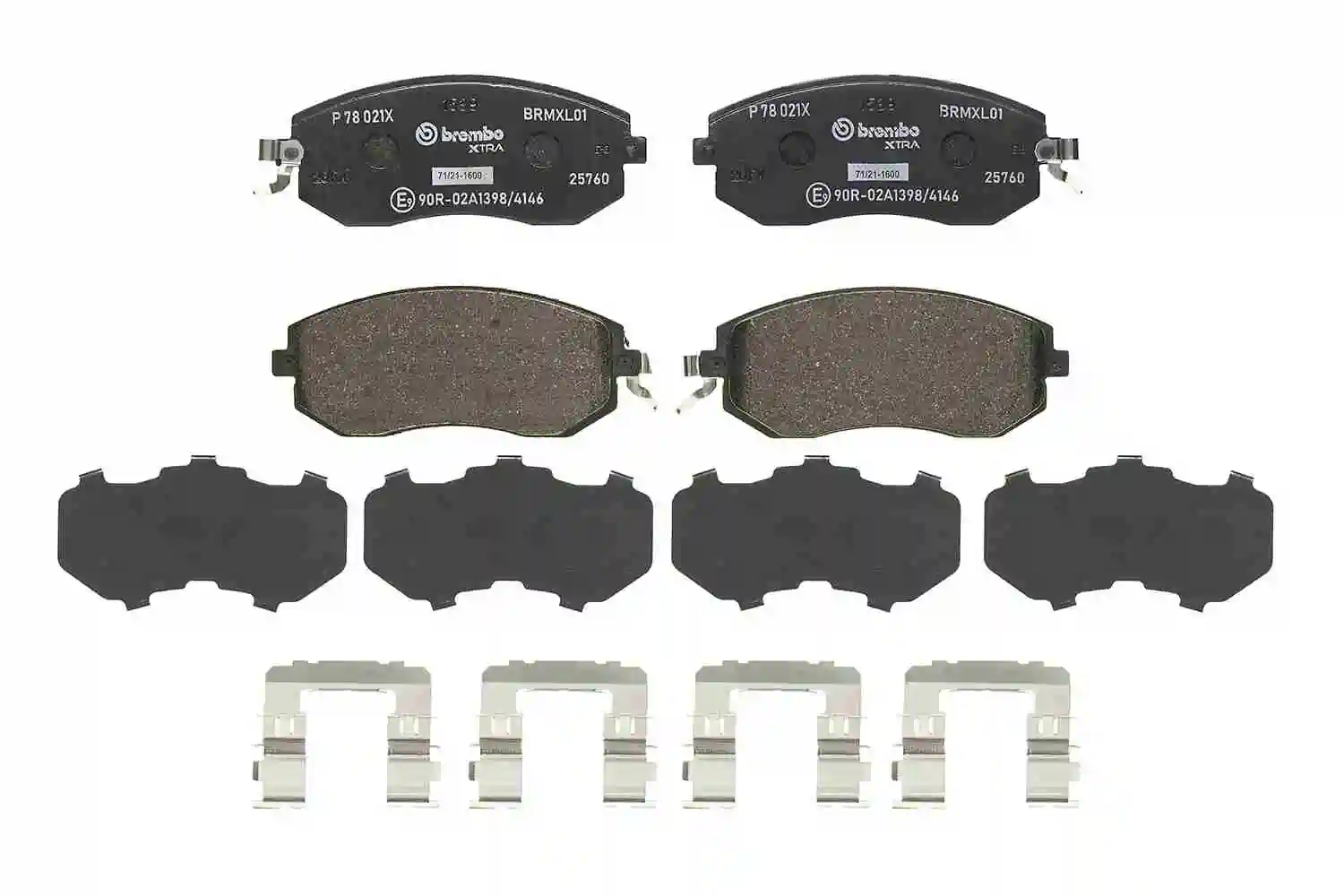 P78021X Brembo Колодки передние