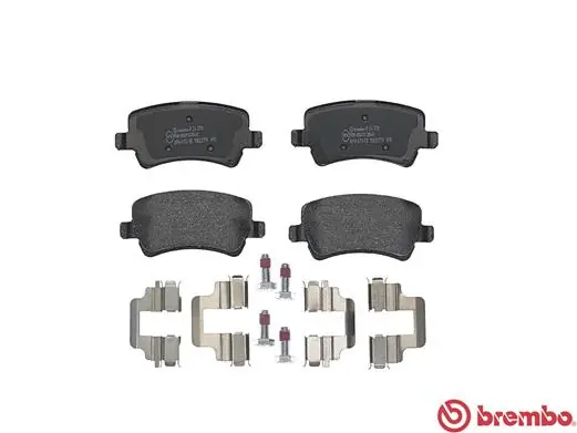 P24078 Brembo Колодки тормозные дисковые комплект
