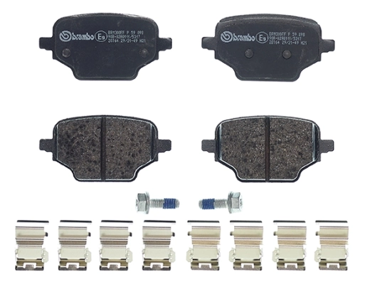 P59098 Brembo Колодки тормозные дисковые комплект