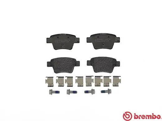 P61080 Brembo Колодки тормозные дисковые комплект