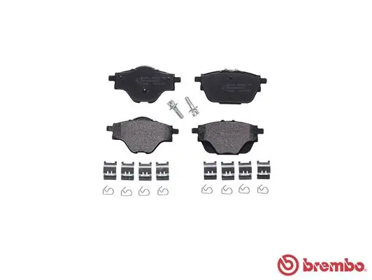 P61124 Brembo Колодки тормозные дисковые комплект