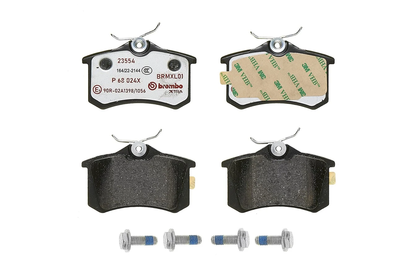 P68024X Brembo Колодки тормозные дисковые комплект