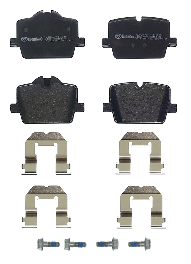 P06114 Brembo Колодки тормозные дисковые комплект