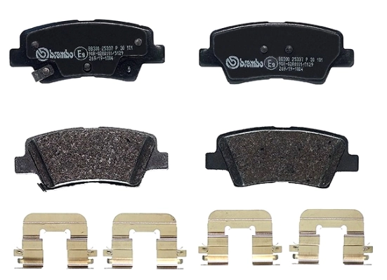 P30101 Brembo Колодки тормозные дисковые комплект