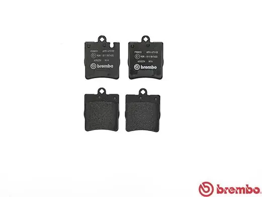 P50033 Brembo Колодки тормозные дисковые комплект