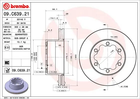 09C63921 Brembo