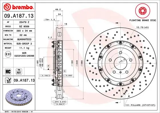 40206JF20A Nissan/Infiniti Диск тормозной передний