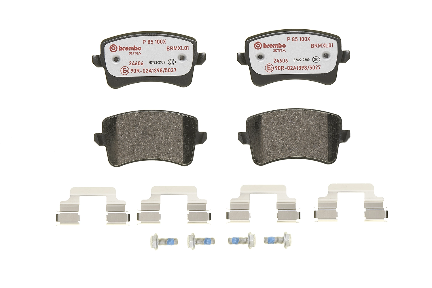 P85100X Brembo Колодки тормозные дисковые комплект