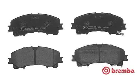 P56106 Brembo Колодки передние