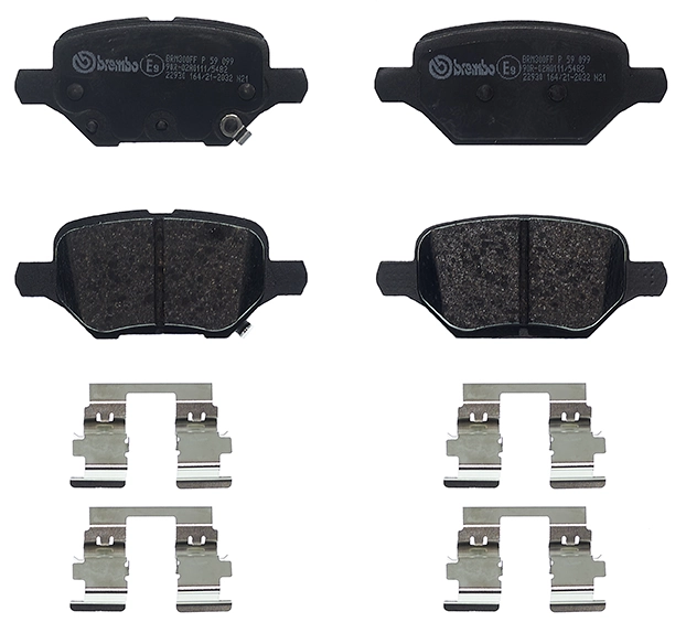 P59099 Brembo Колодки тормозные дисковые комплект