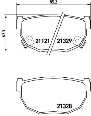 Купить C21021 Japan Cars Колодки тормозные задние, дисковые