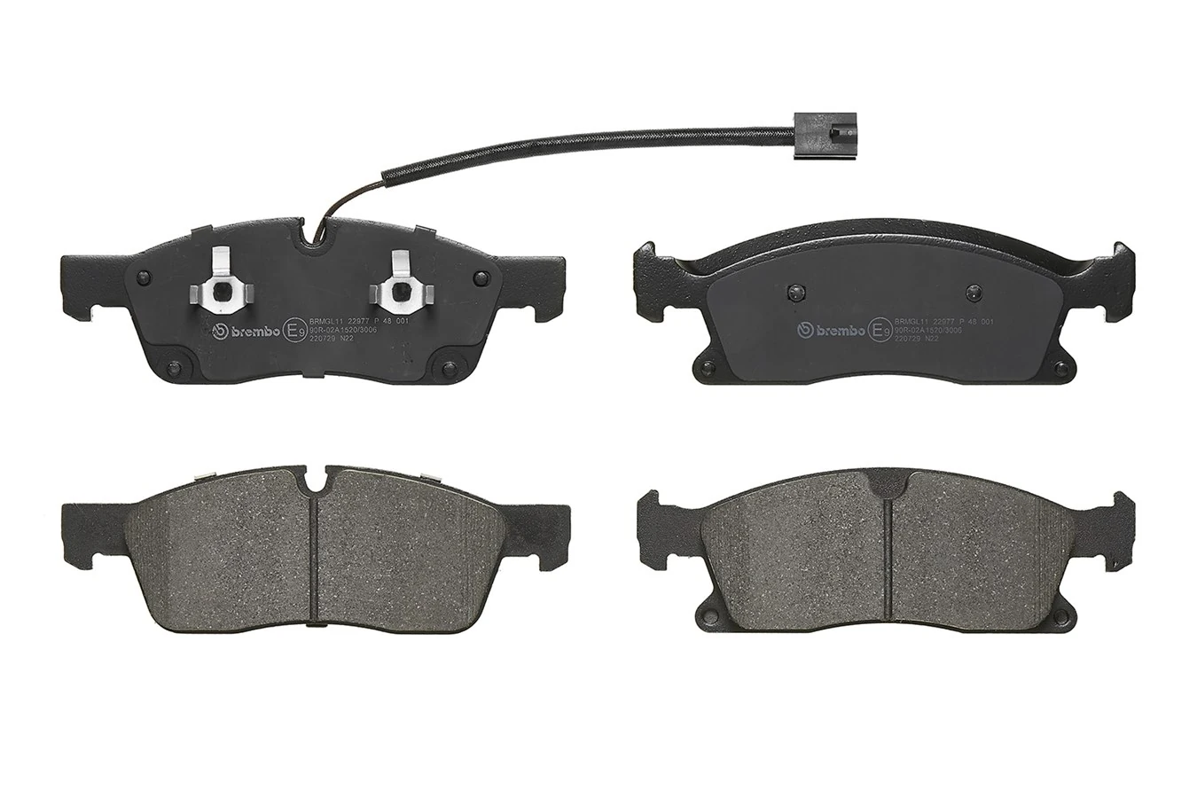 P48001 Brembo Колодки передние