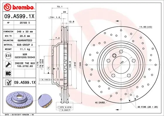 09A5991X Brembo