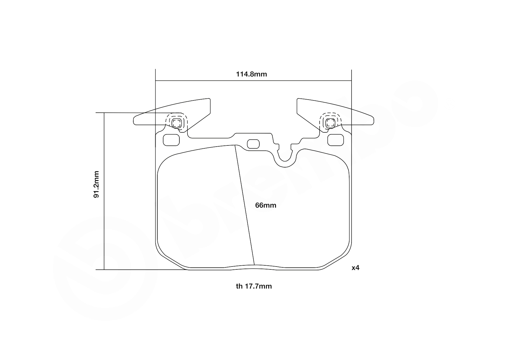 Колодки Brembo 07B31490 цена, от 112.02 USD