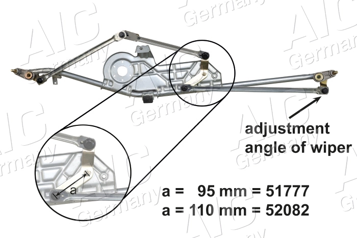 Трапеция дворников AIC 51777
